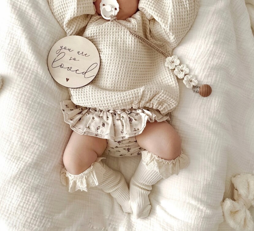 Podkolanówki skarpetki HAFTOWANE CHRZEST 80-86-92 Marka Inna marka