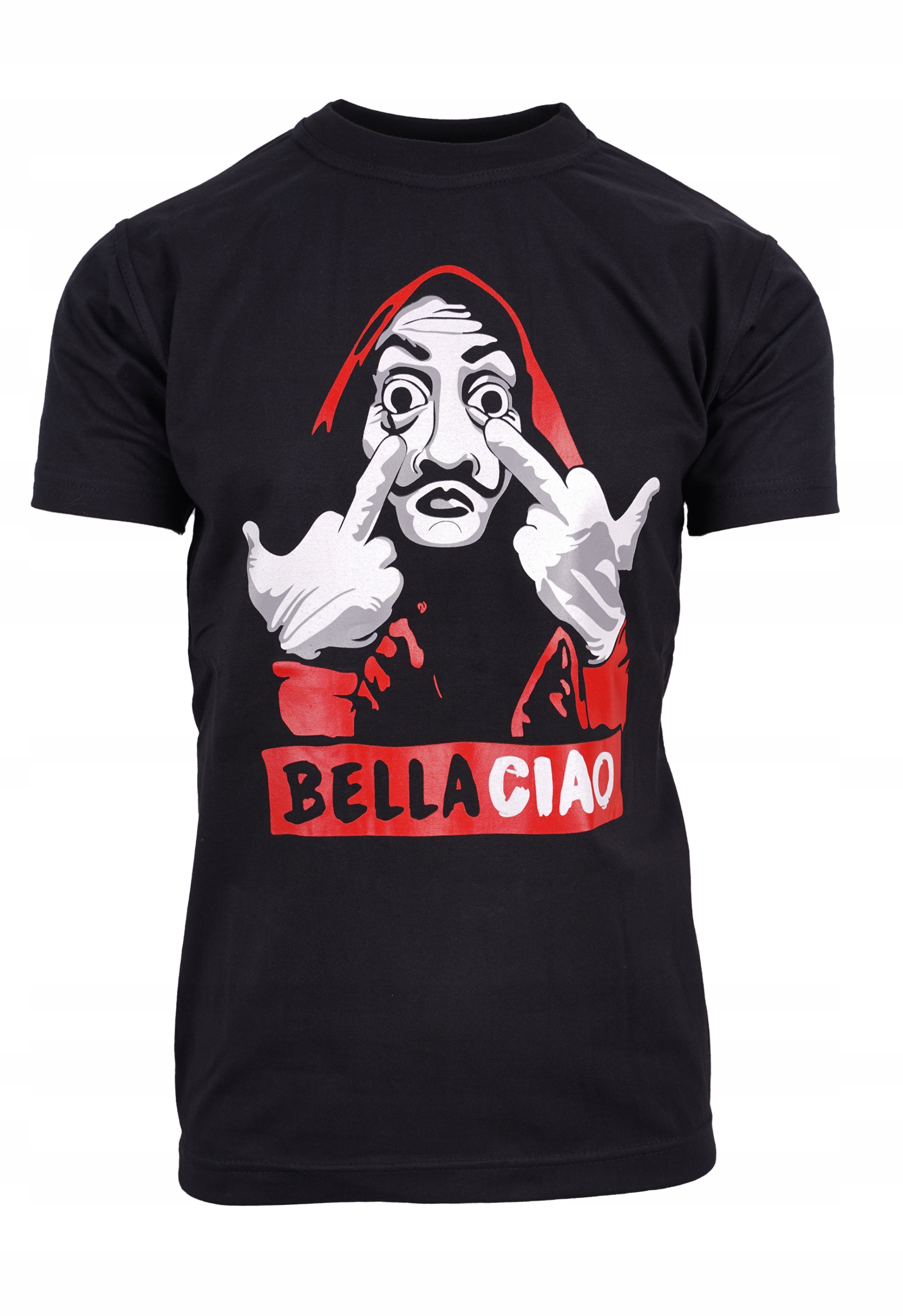 

T-shirt Czarny Koszulka Bella Ciao Dom Z Papieru M
