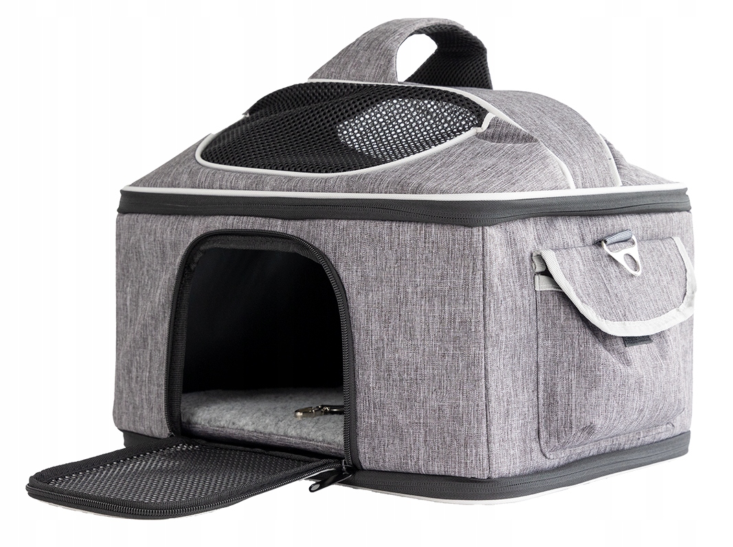 transporter dla kota szary 8kg Transporter Dla Psa Pawcastle 40x28x28