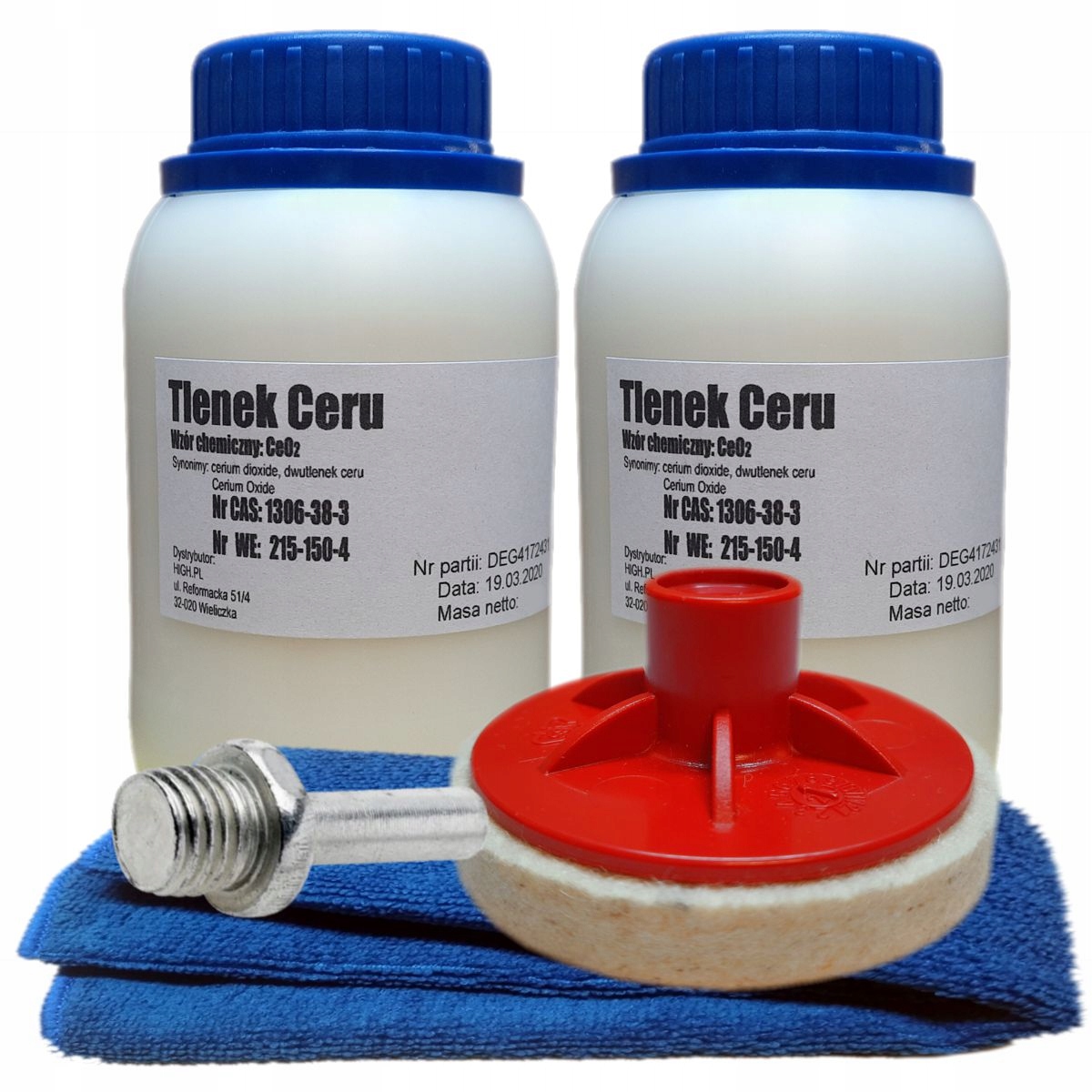 

Zestaw Do Usuwania Rys Na Szybie Tlenek Ceru 300g