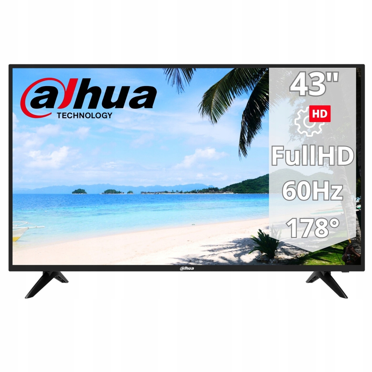 Monitor przemysłowy LM43-F200 Full Hd 43" Dahua 1920x1080p do pracy ciągłej