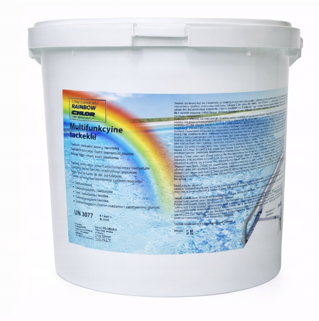 Multifunkčné tablety 20 g Rainbow Mini Chlór 5 kg do bazéna 5v1
