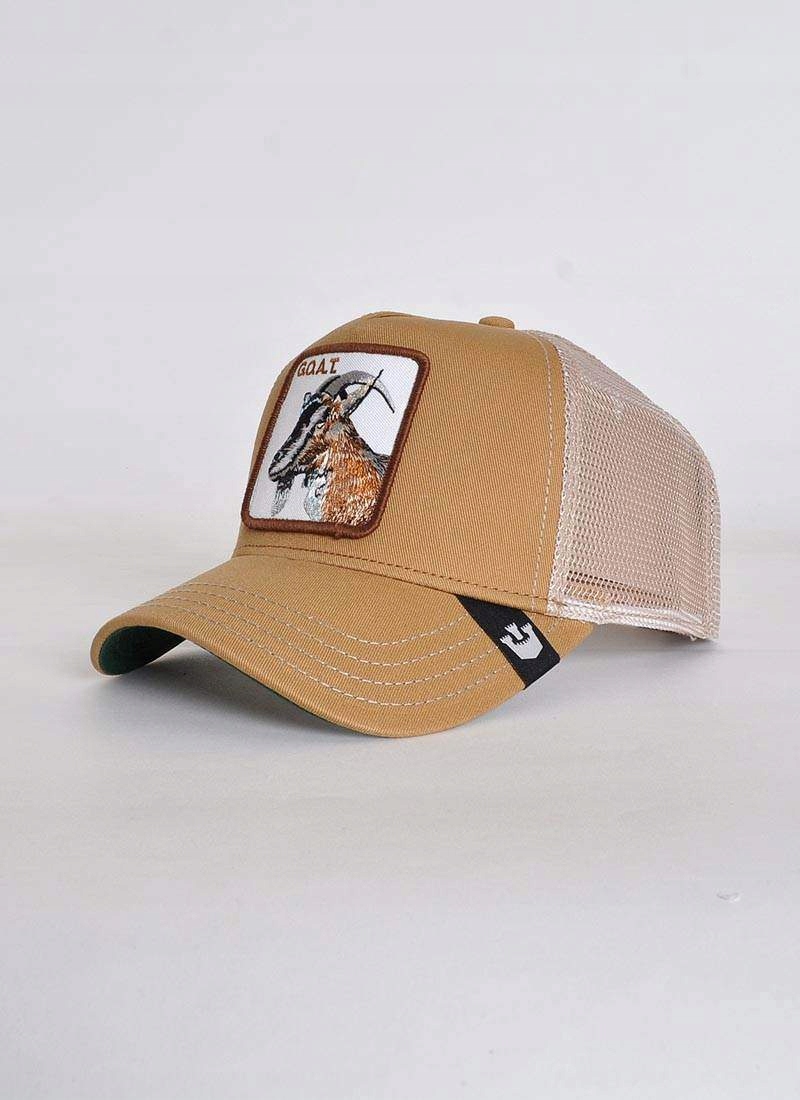Czapka z daszkiem Goorin Bros The Goat Trucker beżowa Marka Goorin Bros.