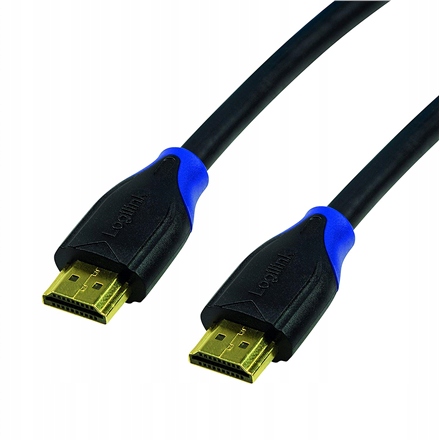 Kabel Hdmi Logilink Wysoka prędkość z funkcją Ethernet Męski 19 pin H