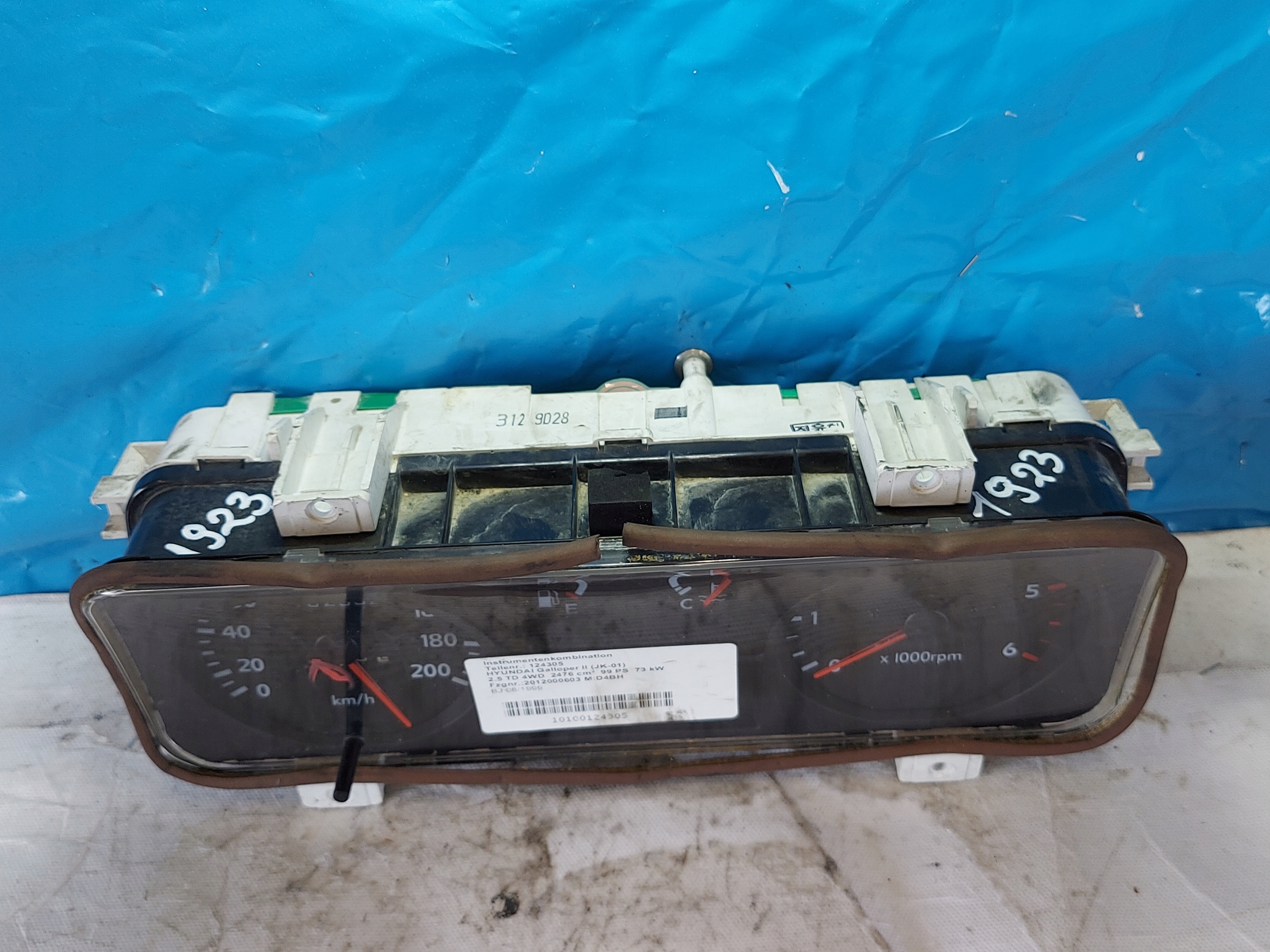 dials clock HYUNDAI GALLOPER 2.5 TD 4WD 3129D28