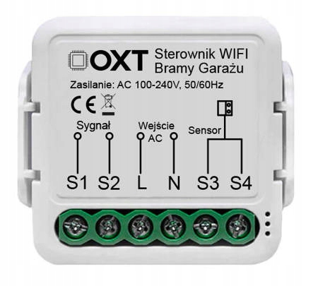Ovladač Pro Vjezdové Garážové Brány Wifi Relé Tuya App Senzory