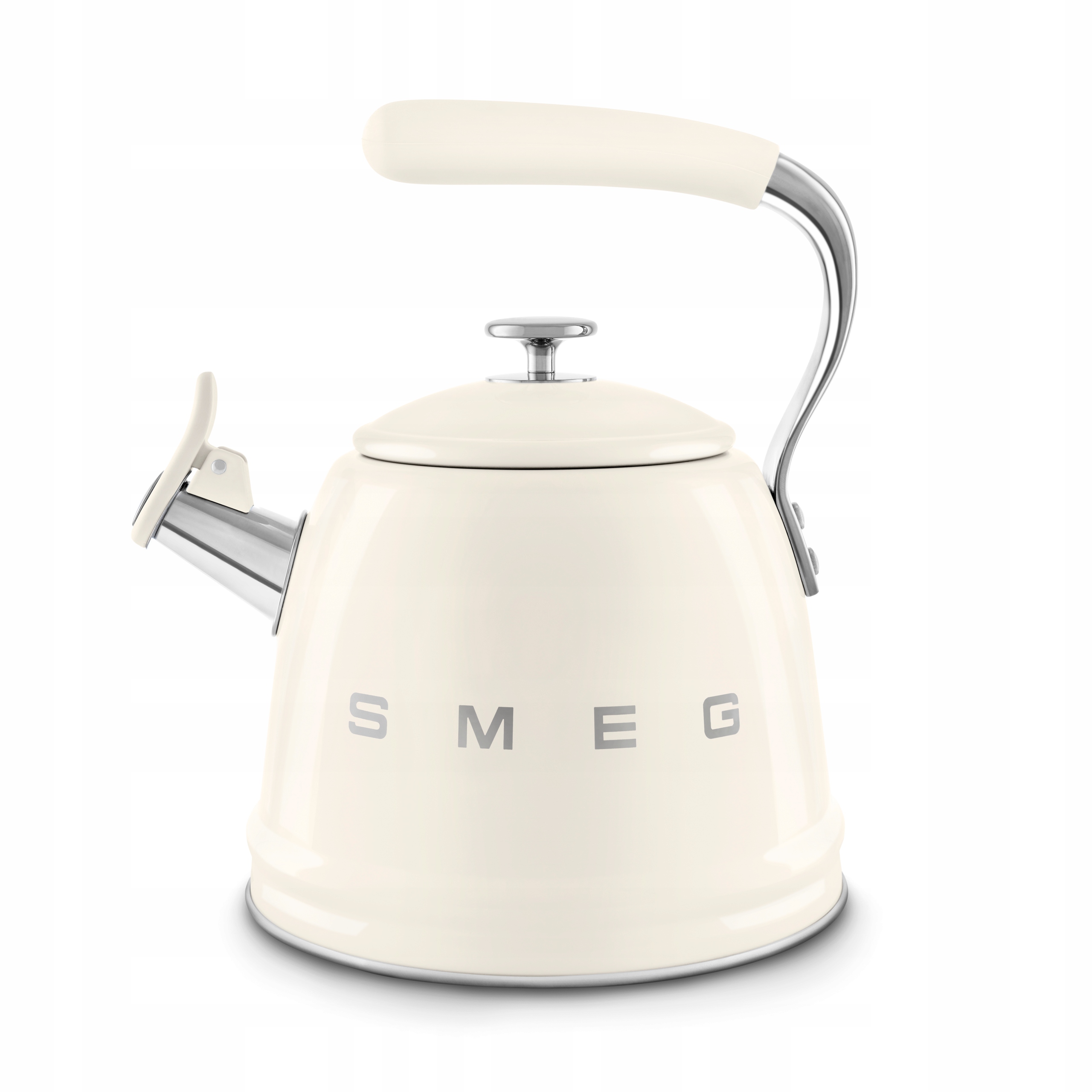 Čajník s píšťalou Smeg 50's Style krémová WKF01CR