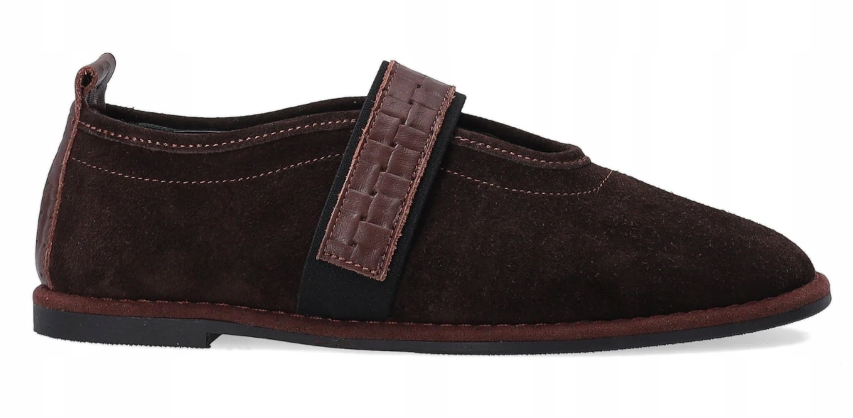 Hnědé Dámské Polobotky Z Semišové Kůže, Ploché Venezia 40