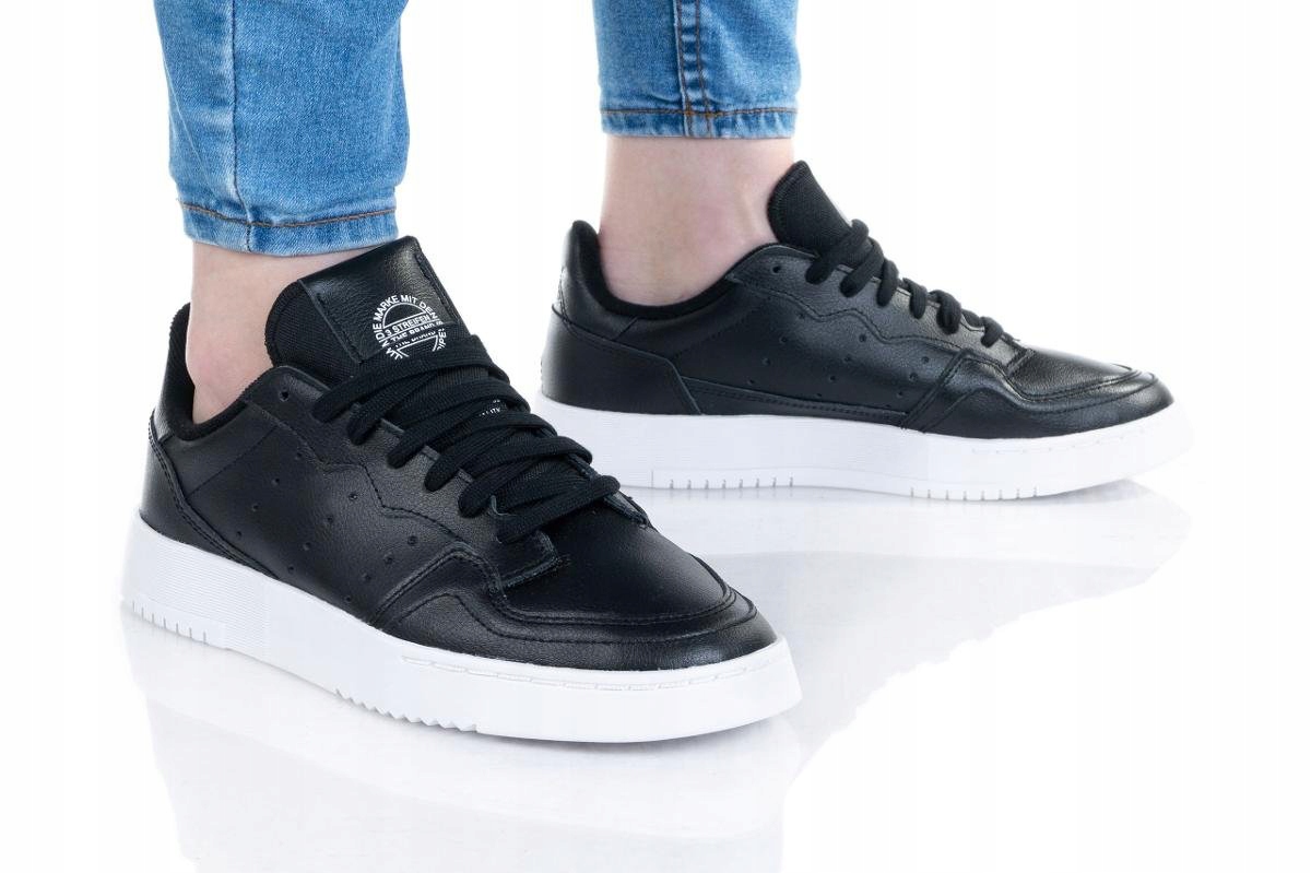 Boty adidas Supercourt J vel. 38 2/3 černé tenisky