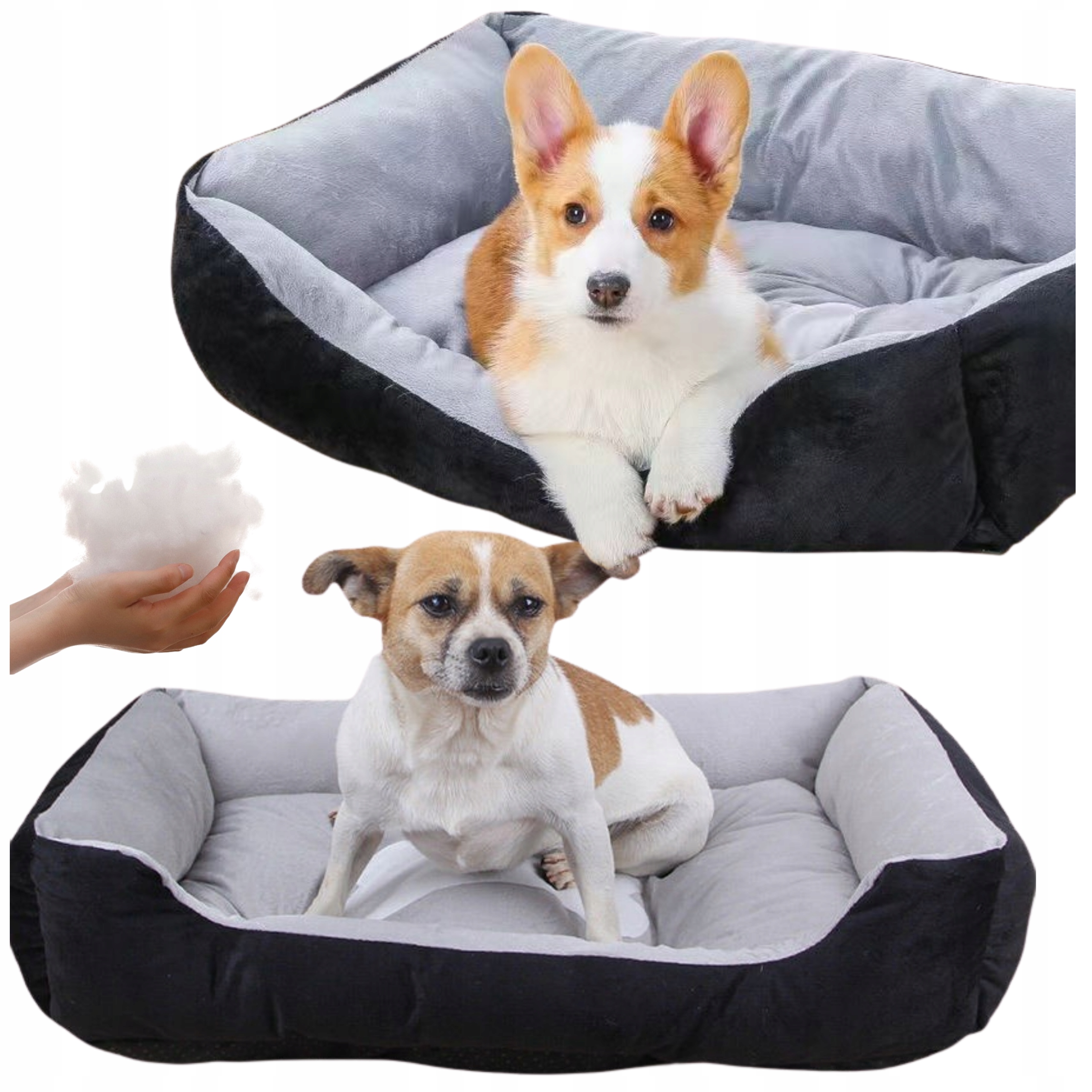 Levně Pelíšek Pelíšek pro psa kočku měkký, teplý potah 3XL, 90x65cm, kost