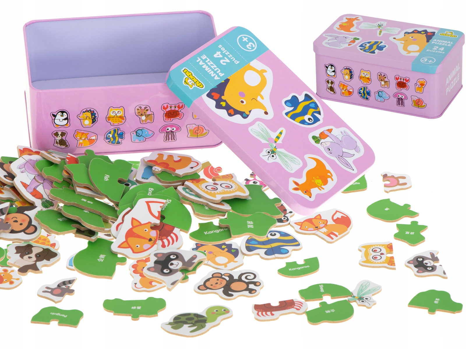 

Układanka Puzzle W Puszce Zwierzątka 24 Puzzle