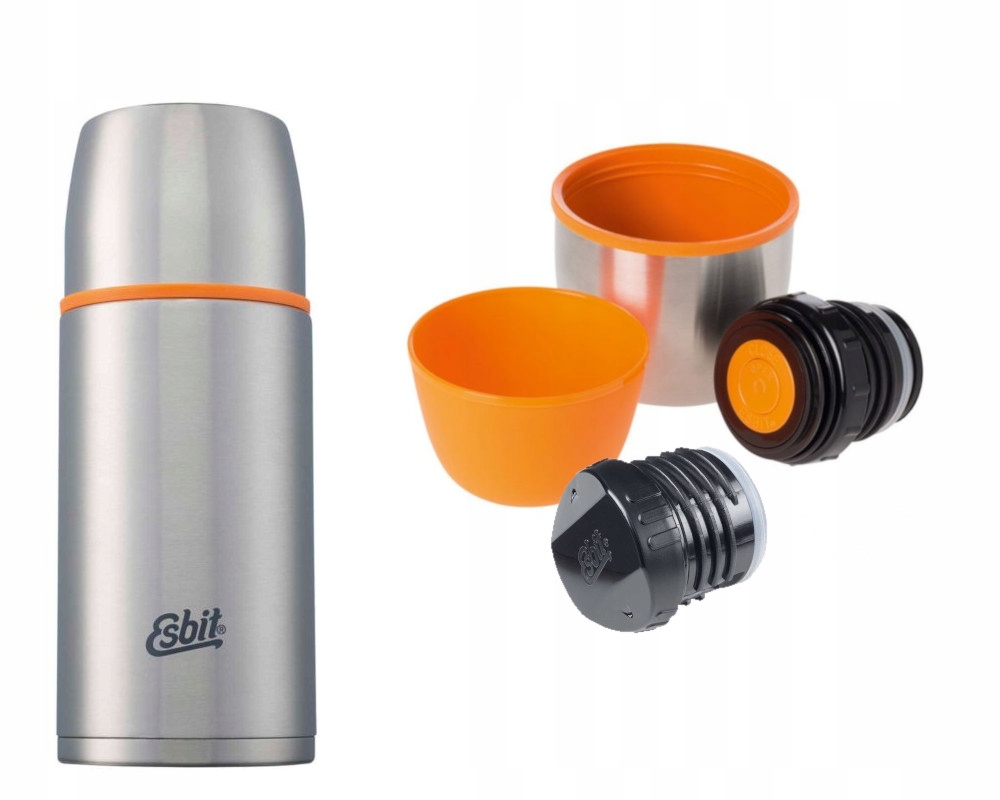 Termoska Esbit Flask Inox 0,75 l +2 šálky +2 zátky
