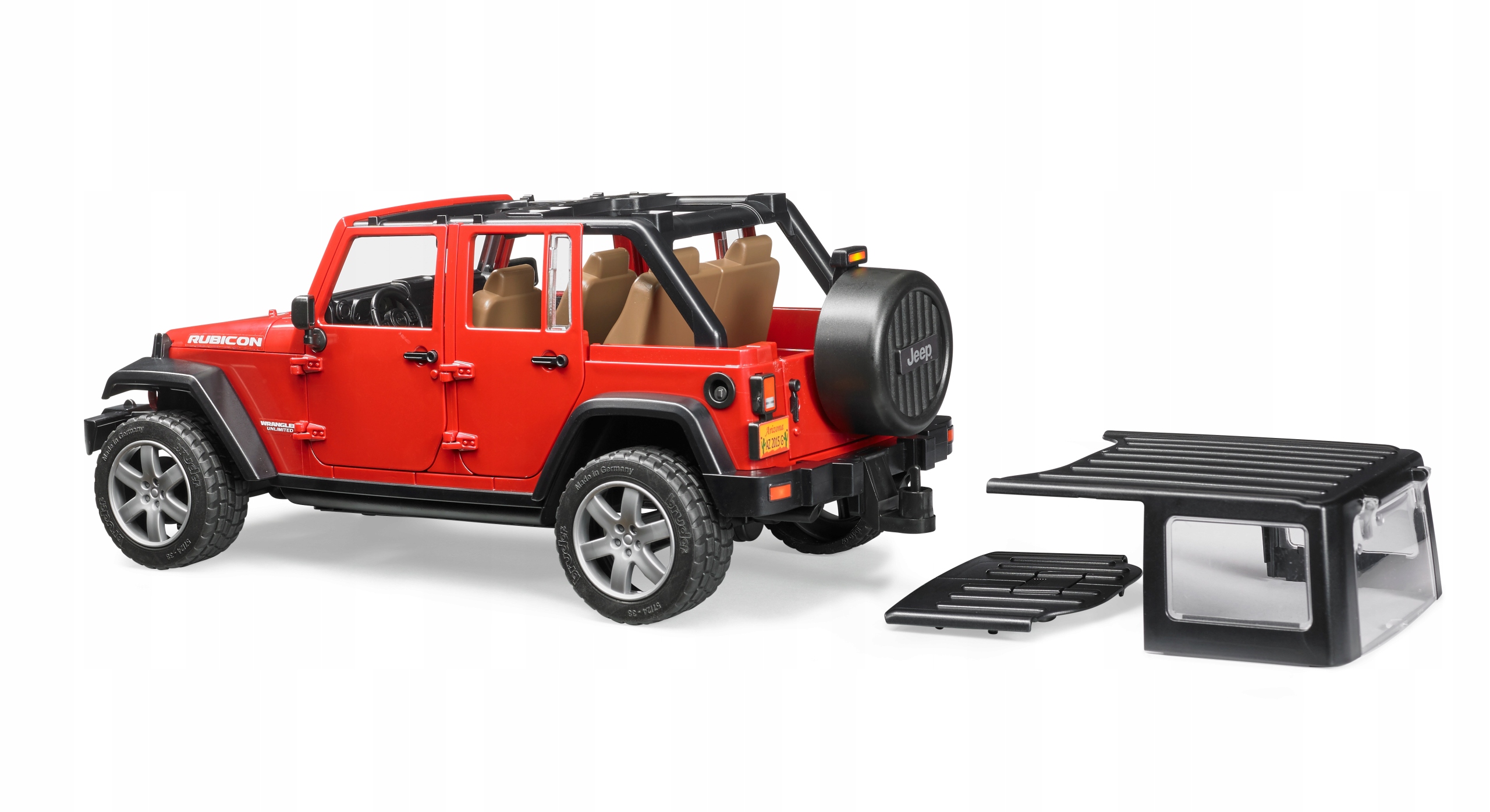 Bruder 02525 Jeep Wrangler Unlimited Rubicon Materiał plastik