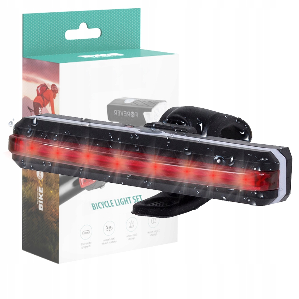 Lampka Lampa Rowerowa Tylna Tył Cyclevibe Spectrum Led Cob Mocna Usb