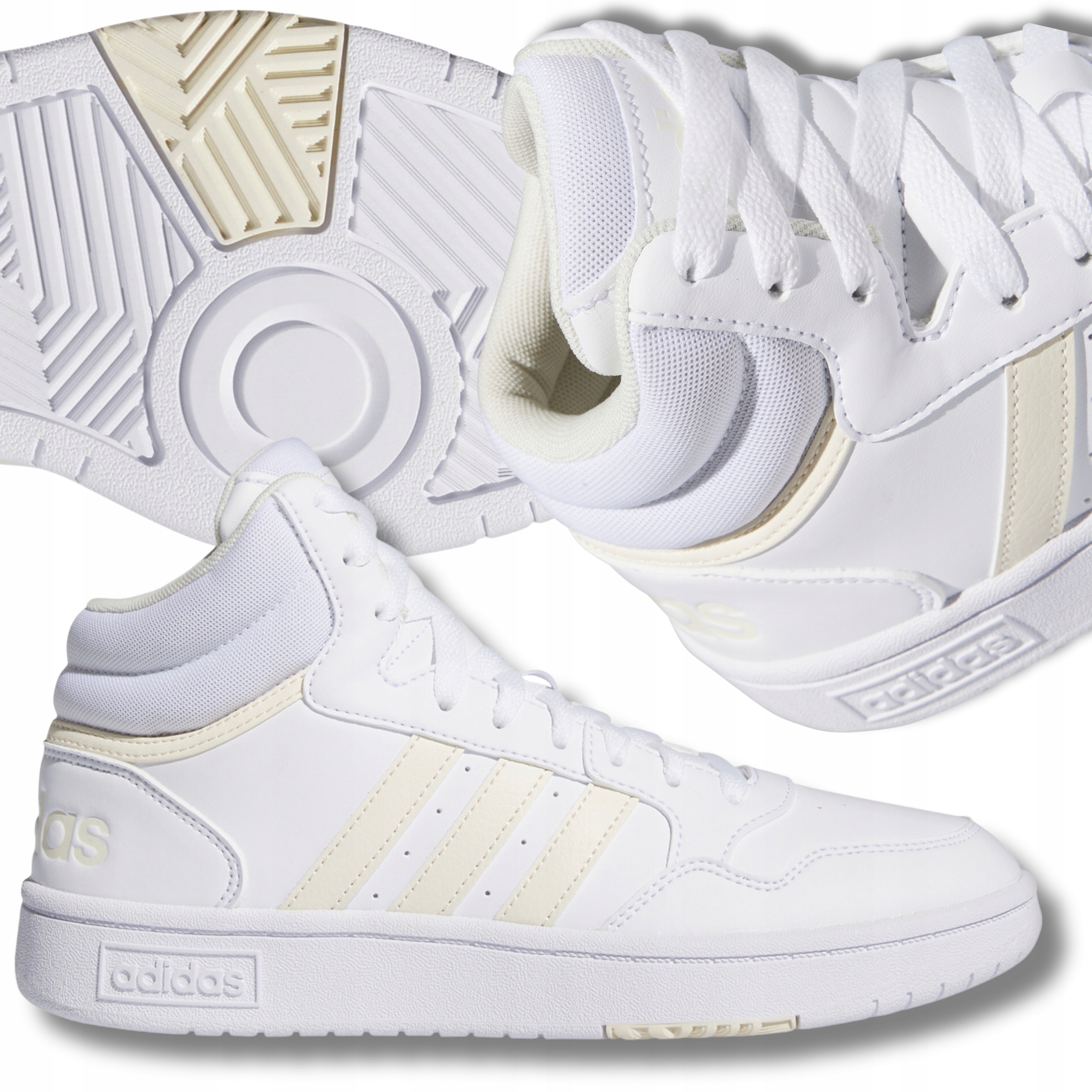 Dámské Vysoké Sportovní Boty Pro Mládež Adidas Hoops Sneakers 38 2/3
