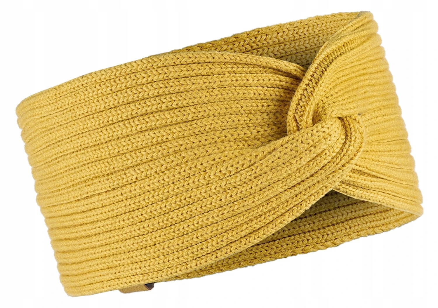 Buff Čelenka z vlny Merino Knitted Headband žlutá barva