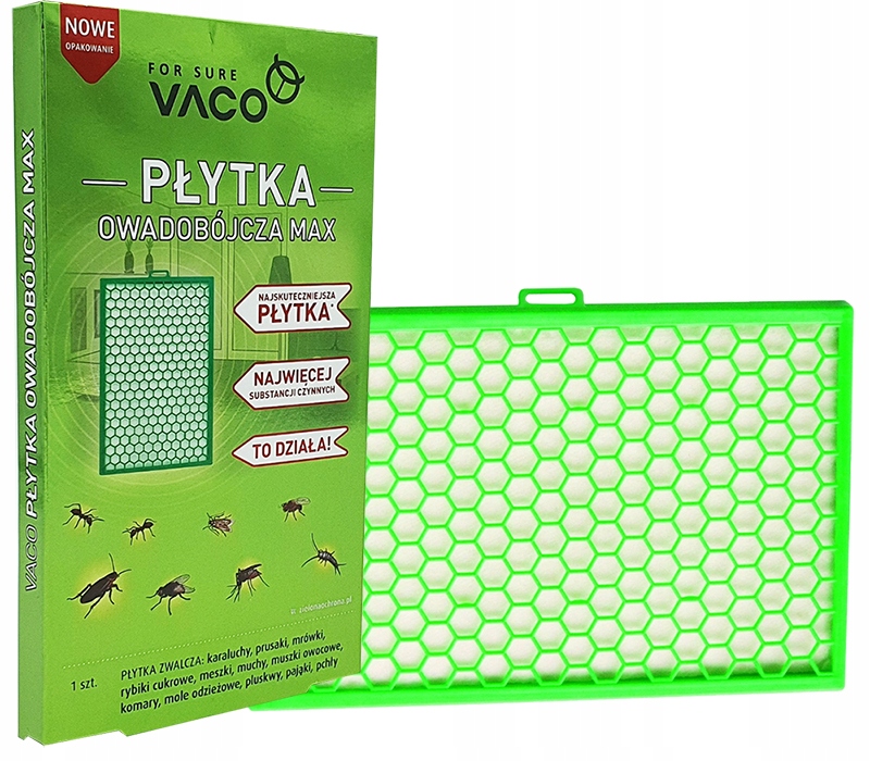 

Płytka Na Pająki Pluskwy Karaluchy Mole Vaco Max