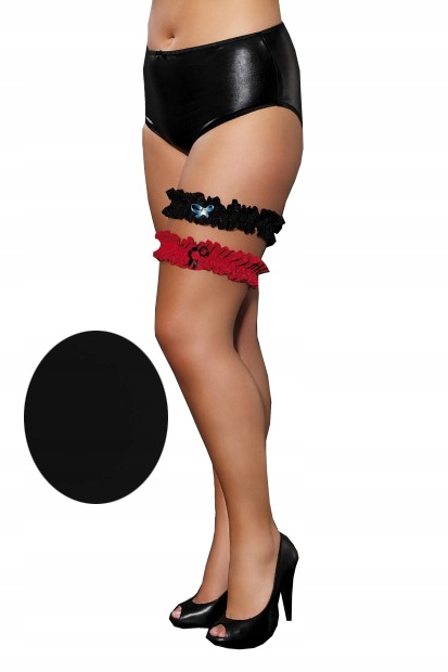 

Podwiązka Duży Rozmiar 2XL/3XL Udo 55-80 cm Czarna