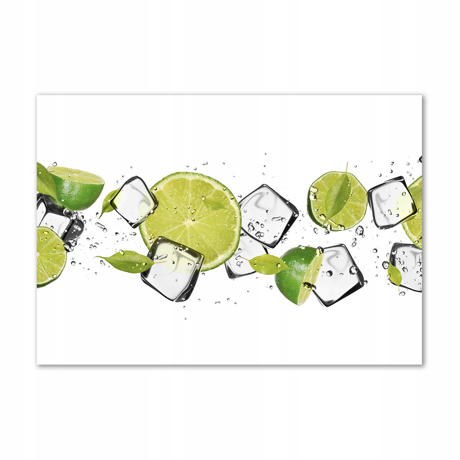 

Fotoobraz na ścianę szklany Limonka z lodem 100x70
