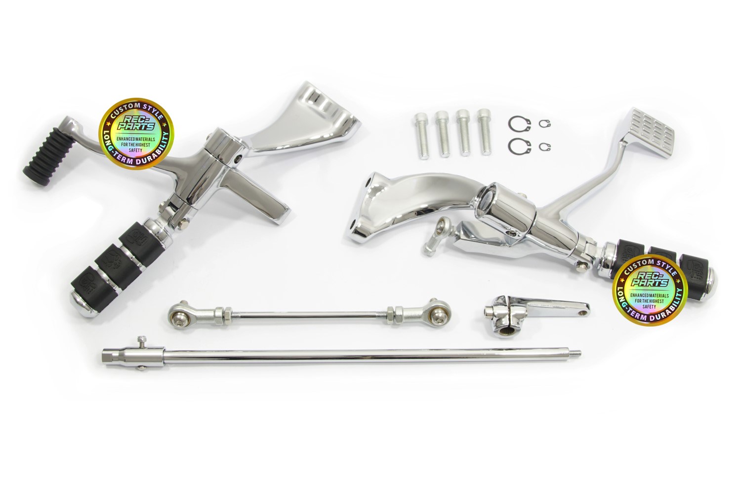 chrómový relokačný set pre Harley Sportster 14-22