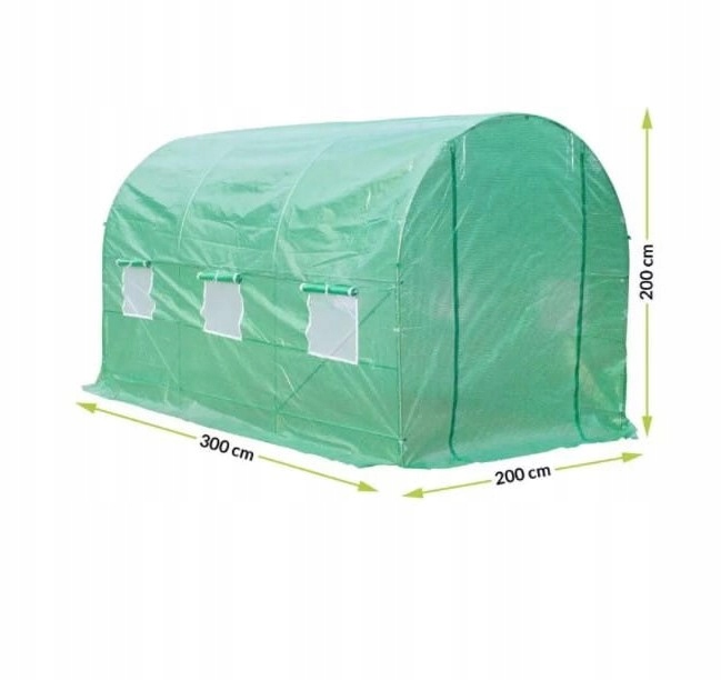 

Tunel Foliowy Ogrodowy Szklarnia 2x3m 6m2