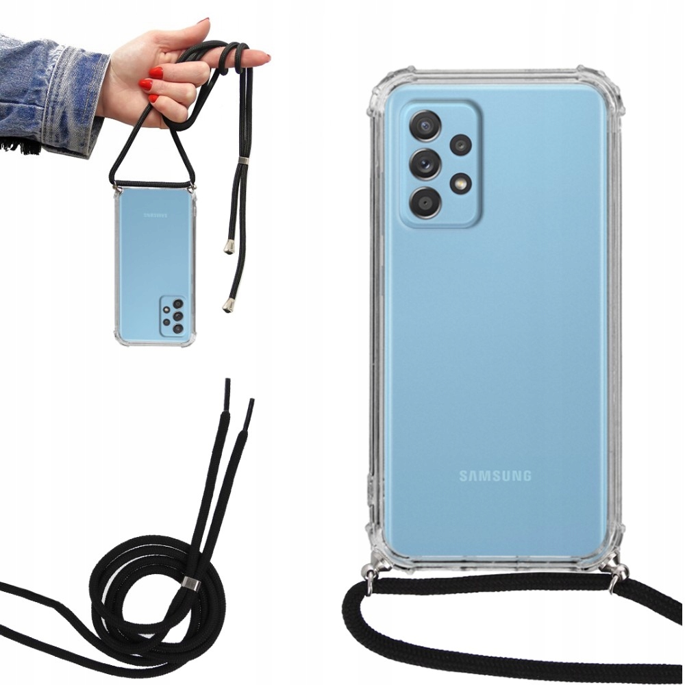 

Etui Crossbody do Samsung A33 5G Czarny Sznurek