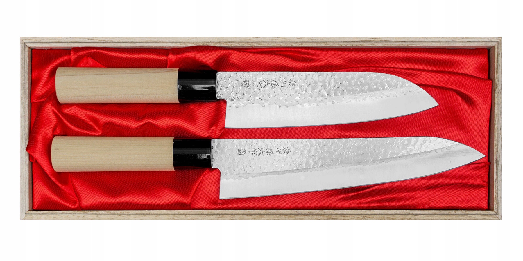 Sada nožov Satake Magaroku Saku Gyuto, Santoku