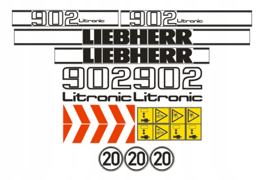 Samolepky Liebherr 902 Litronic