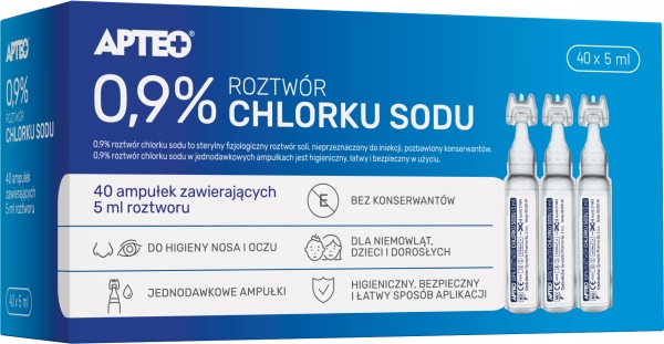 

Sól Fizjologiczna 0.9% Nacl Inhalacje Chlorek Sodu