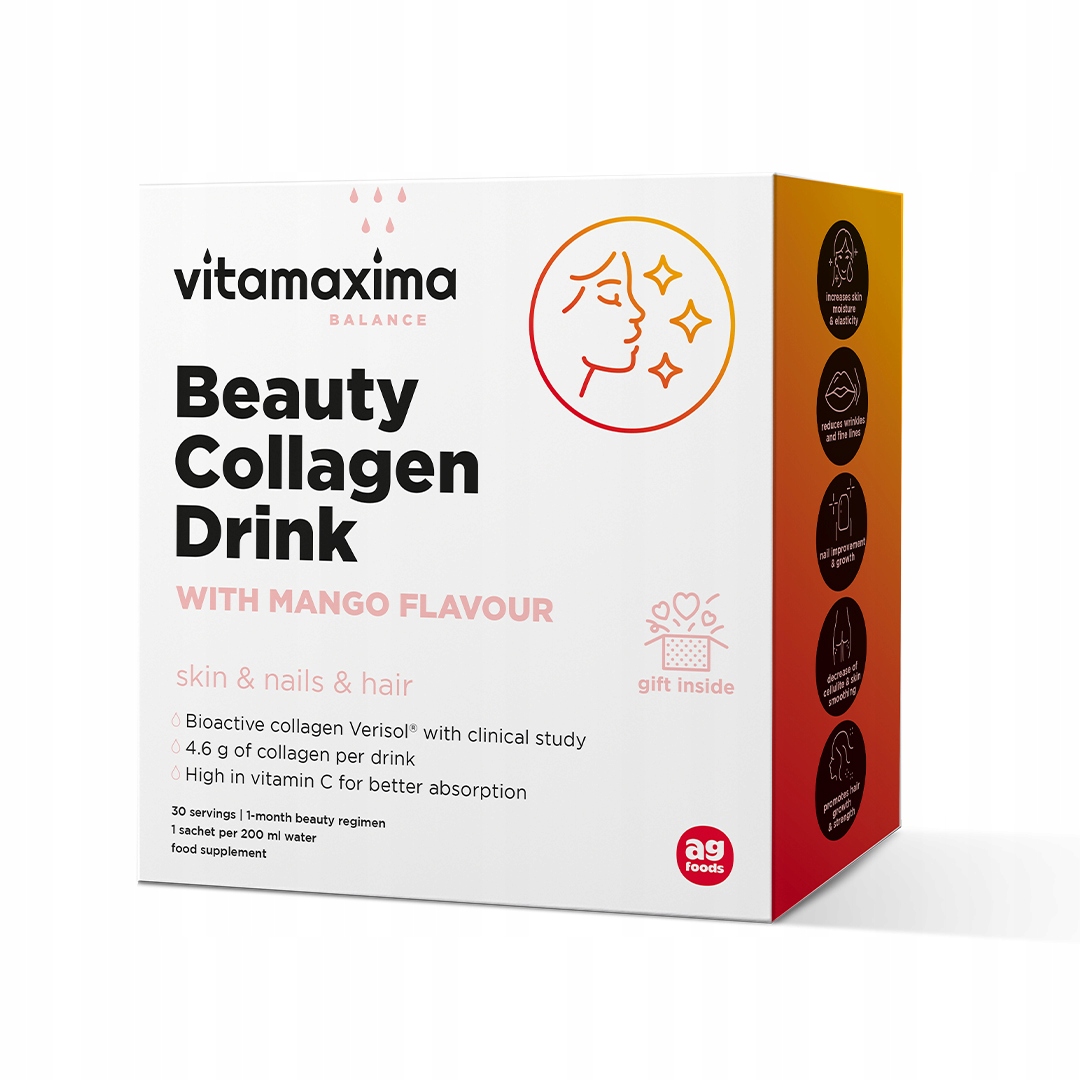 Vitamaxima collagen drink s příchutí mango 30x5 g