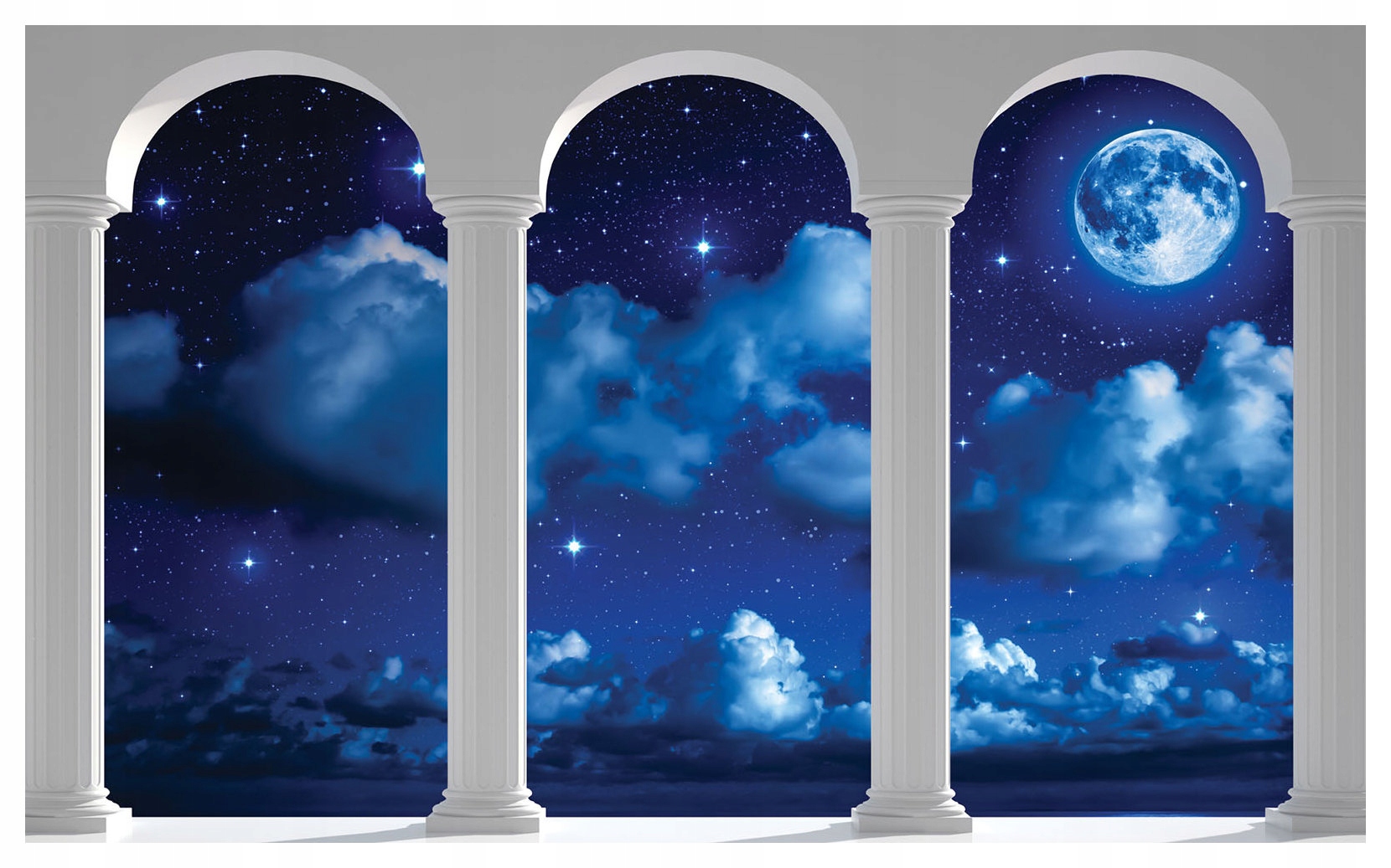 Vliesová fototapeta Luky mesiaca a nočná obloha 300x210 lepidlo