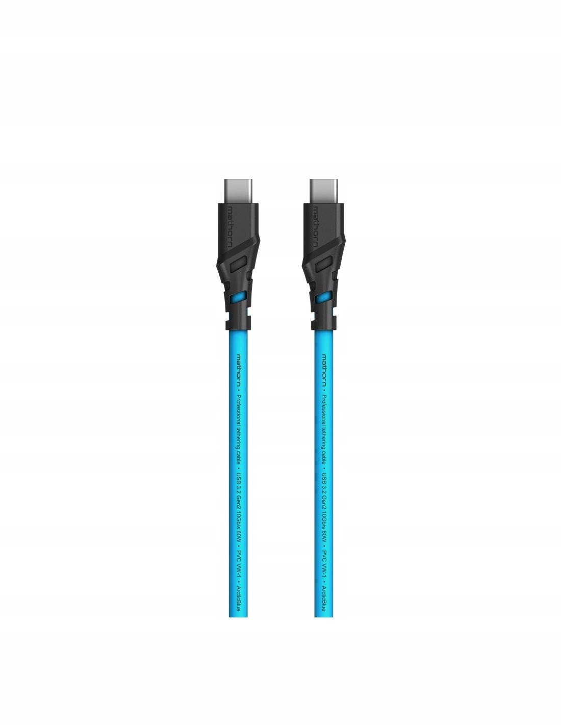 Kabel tethering Mathorn MTC-510 5m 10Gbps 60W USB C-C ArcticBlue Kod producenta MTC-510