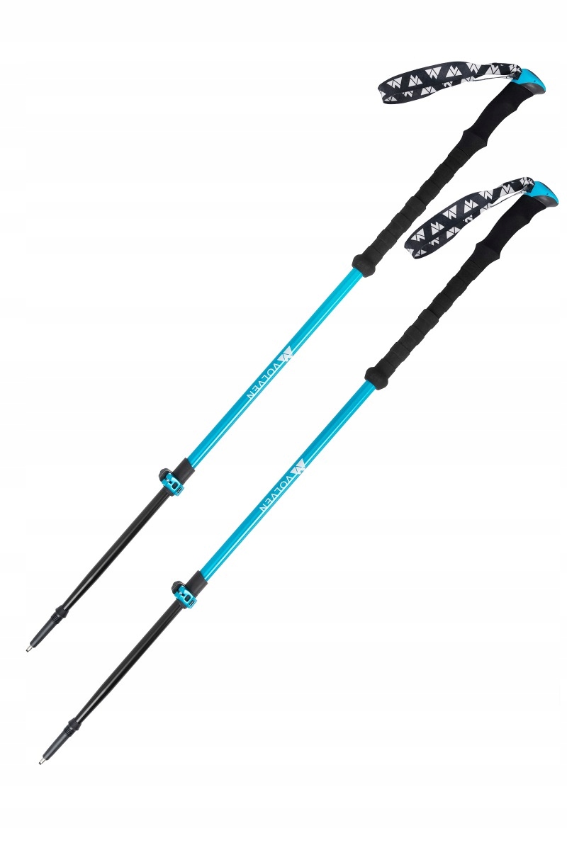 Volven Kije skiturowe Adventure Tour 65-135 cm 2-segmentowe - Niebieski