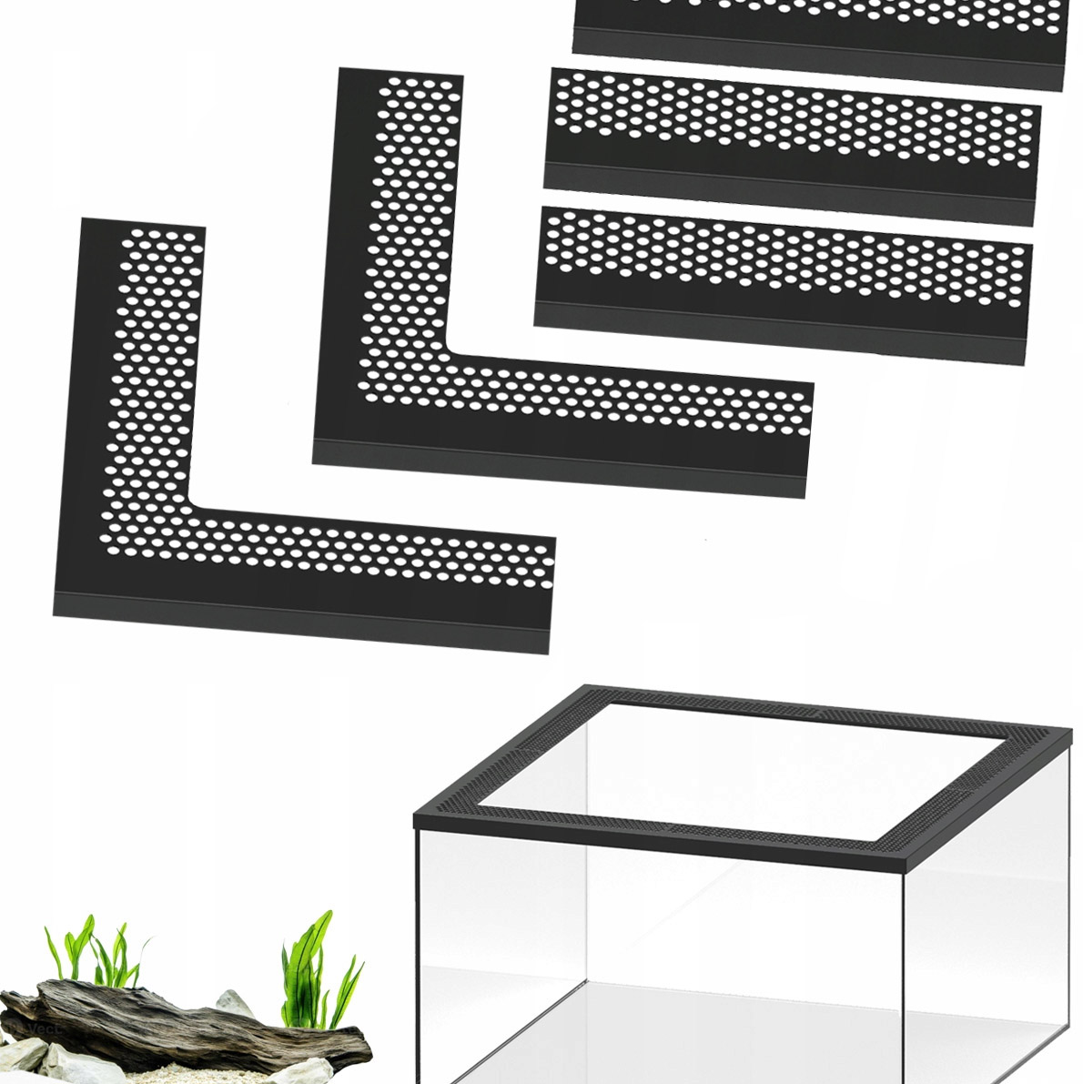 Levně Kryt na akvárium 150 x 51 cm chránící před skákáním ryb o tloušťce 40 mm