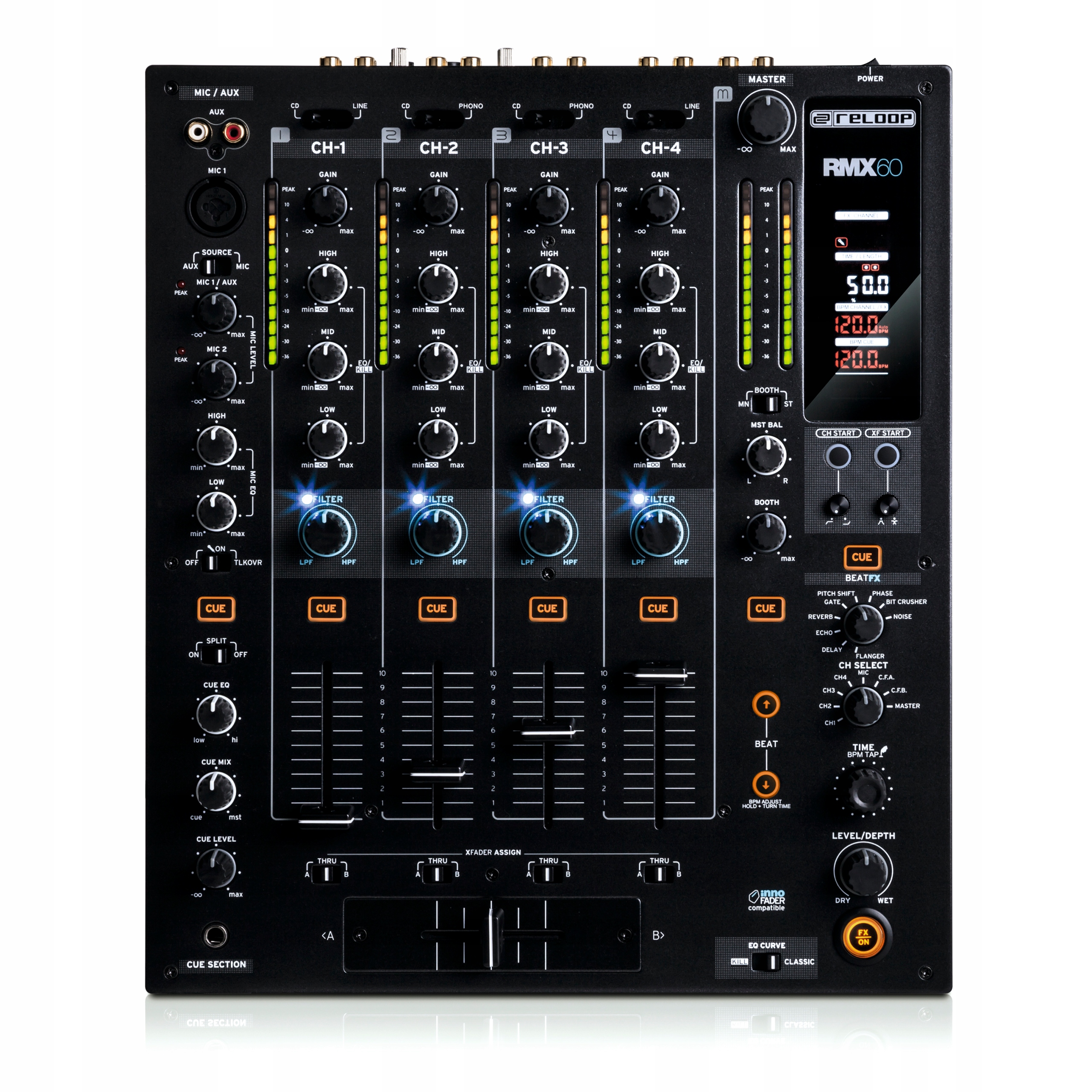 Reloop RMX-60 Audio mixér pre DJ-ov