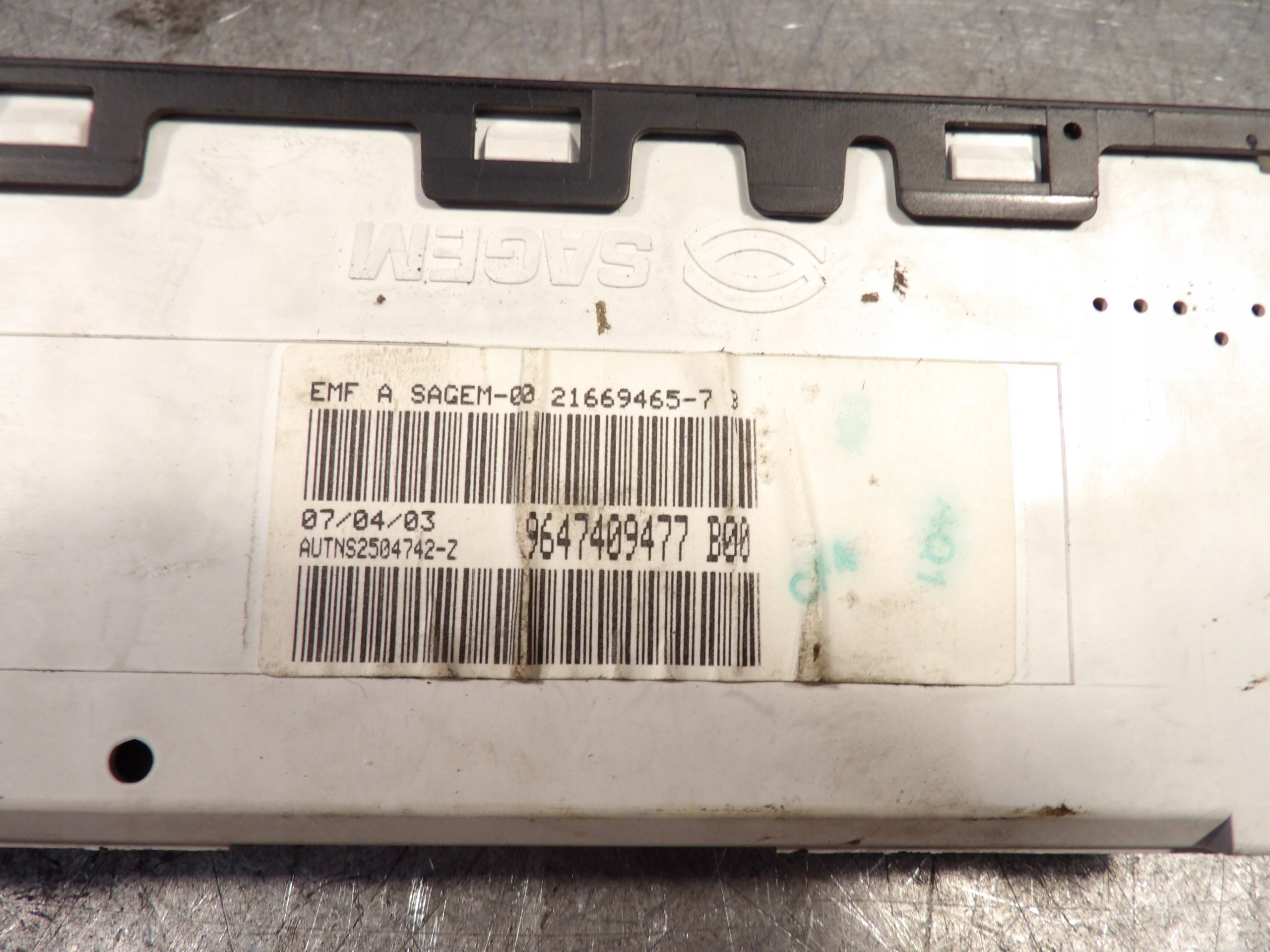 Citroen C3 Pluriel display 9647409477 21669465-7