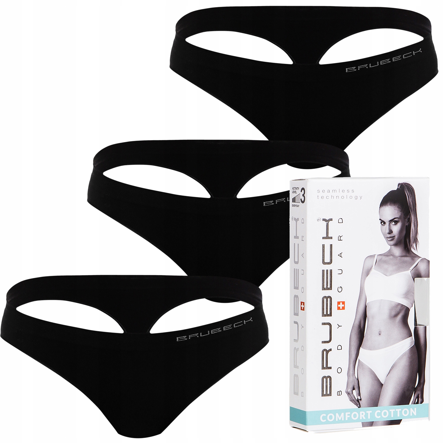 

Zestaw Stringi 3szt Brubeck Comfort Cotton S