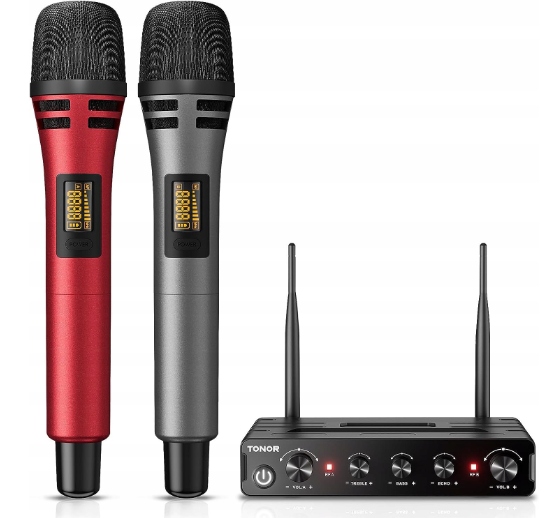MIKROFON TONOR TW350 BEZPRZEWODOWY ZESTAW 2SZT. KARAOKE