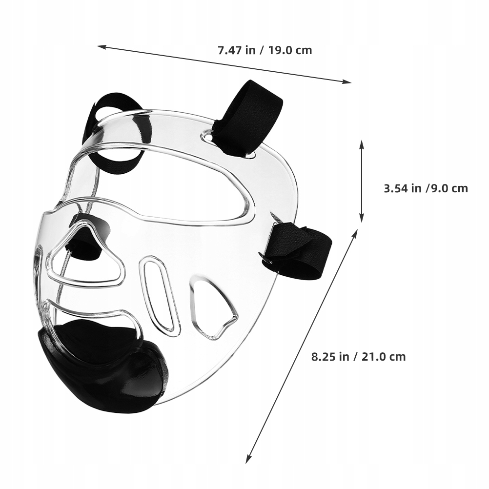 PRZEZROCZYSTA MASKA DO TWARZY MASKI TAEKWONDO Model 56379405