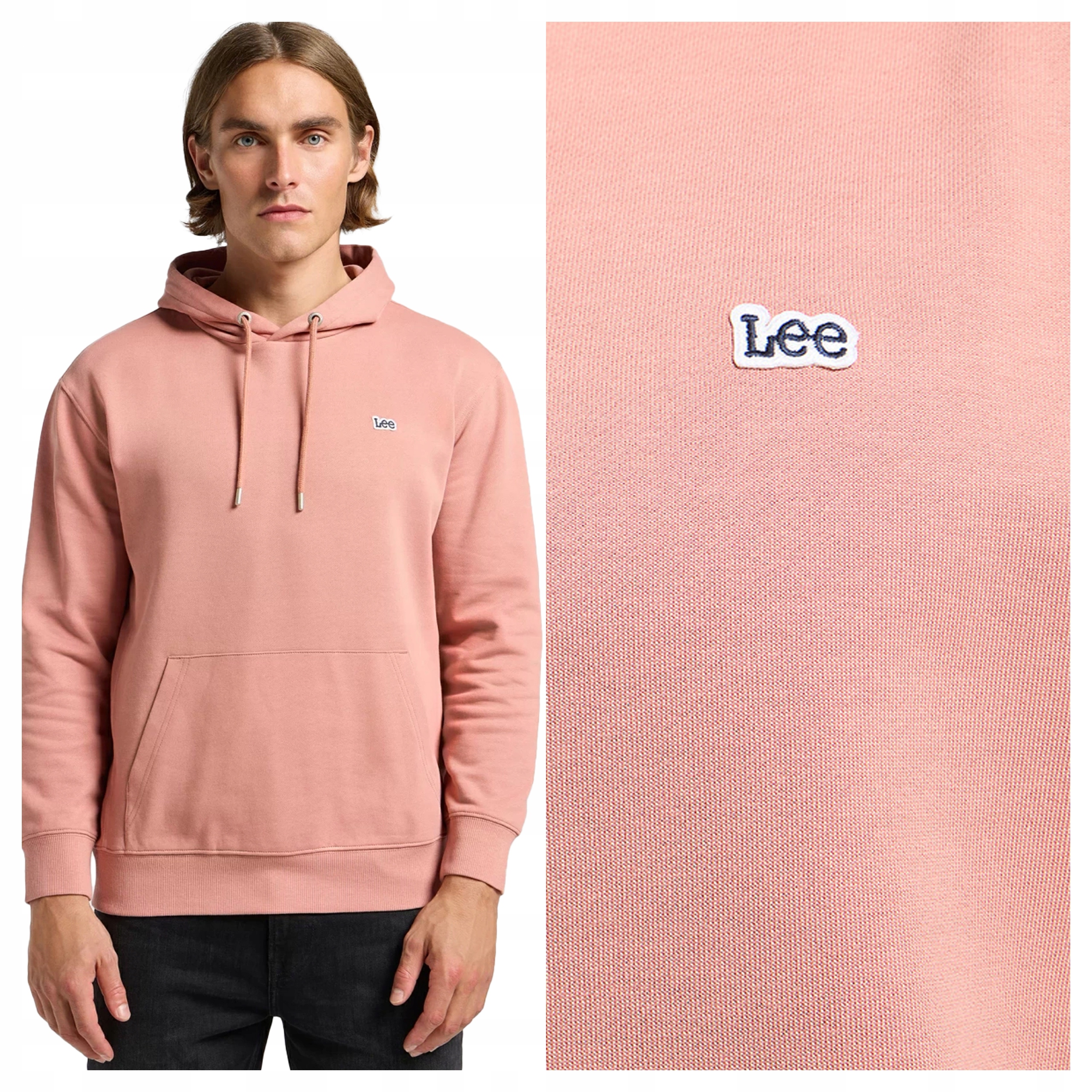 Lee Plain Hoodie L Pánská mikina nerozepínací