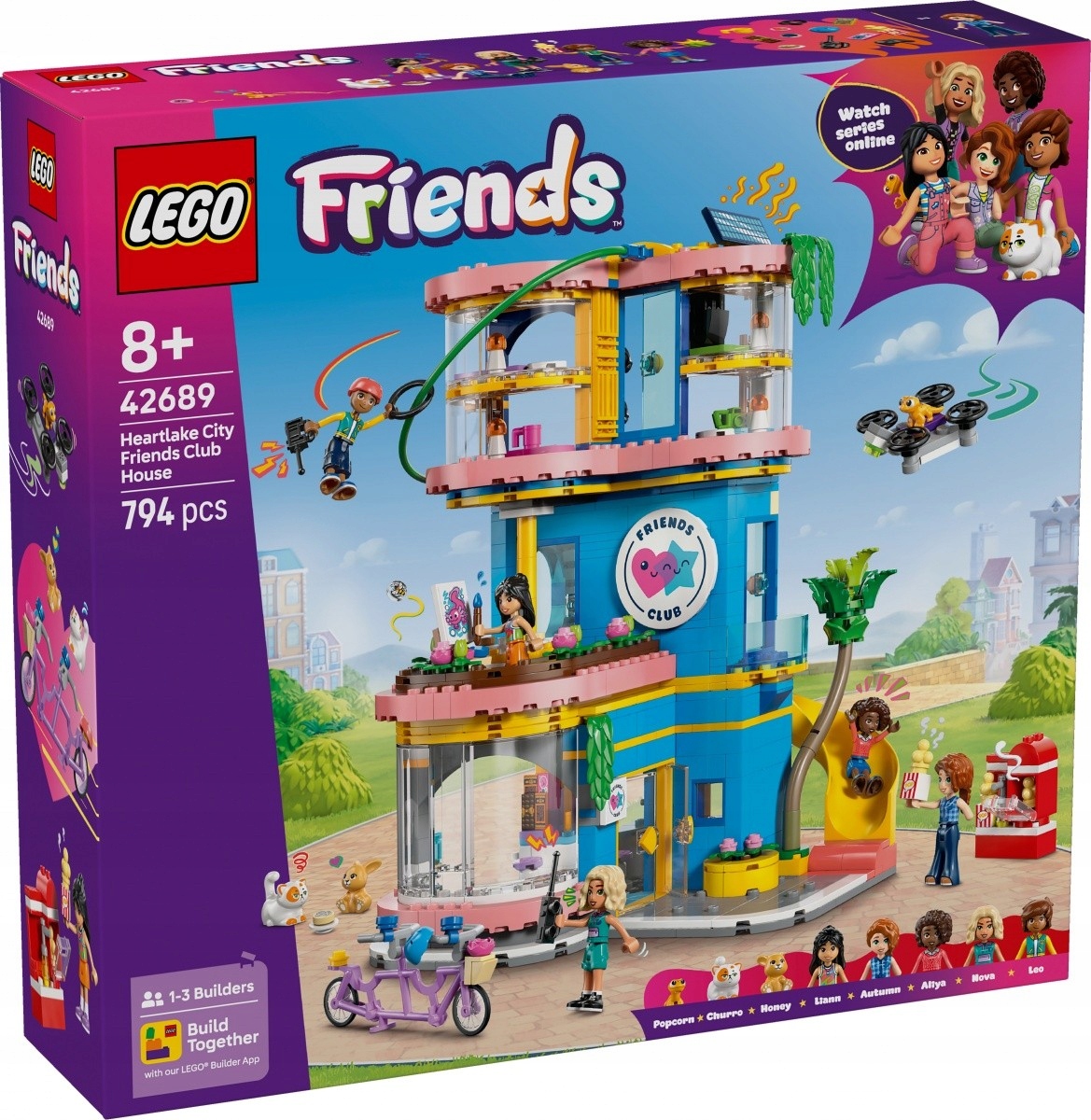 Lego stavebnice Friends 42689 Domeček klubu přátel z městečka Heartlake
