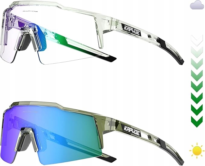 Kapvoe Fotochromatické cyklistické brýle – UV400