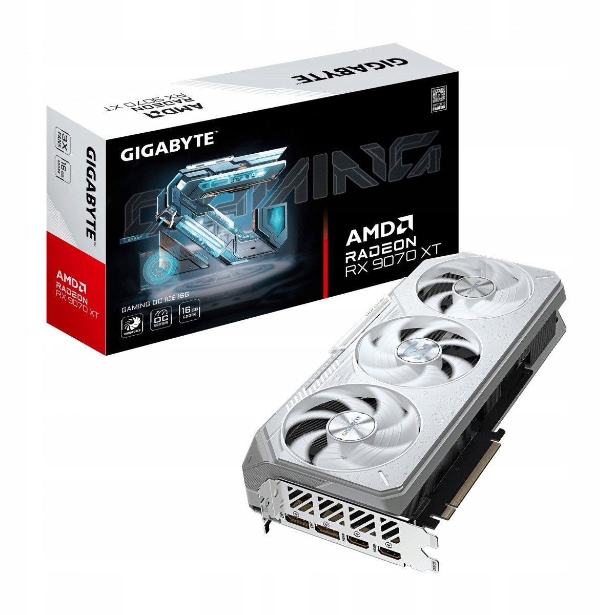 Grafická karta Radeon Rx 9070 Xt Gaming Oc White 16GB GDDR6 256 Bit