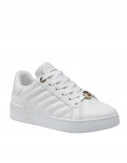 Guess Bílé Dámské Sportovní Boty Z Přírodní Kůže Se Šněrováním 41 Gpa