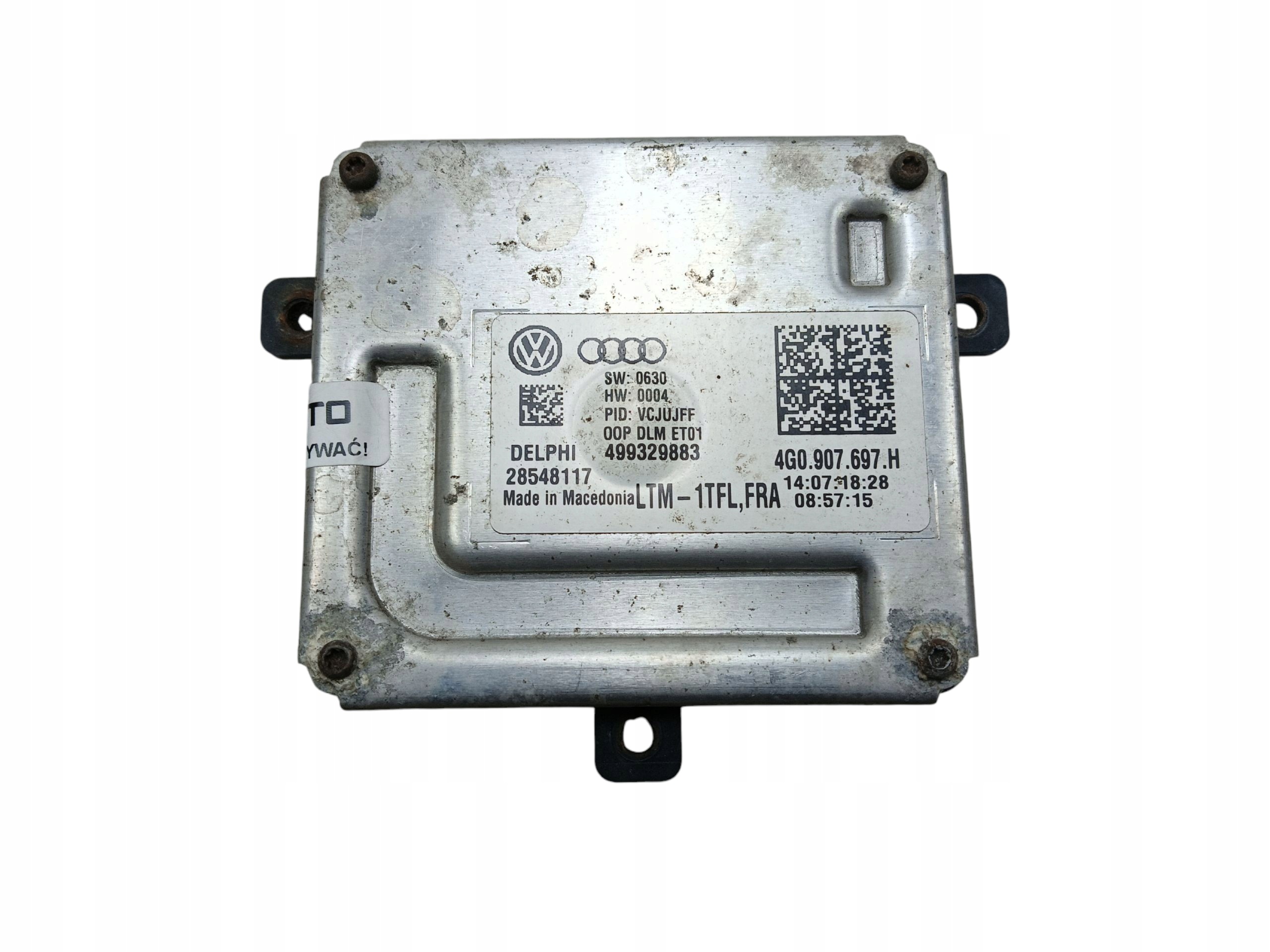 control unit module LED VW PASSAT B8 GOLF VII TOURAN II TIGUAN II 4G0907697H