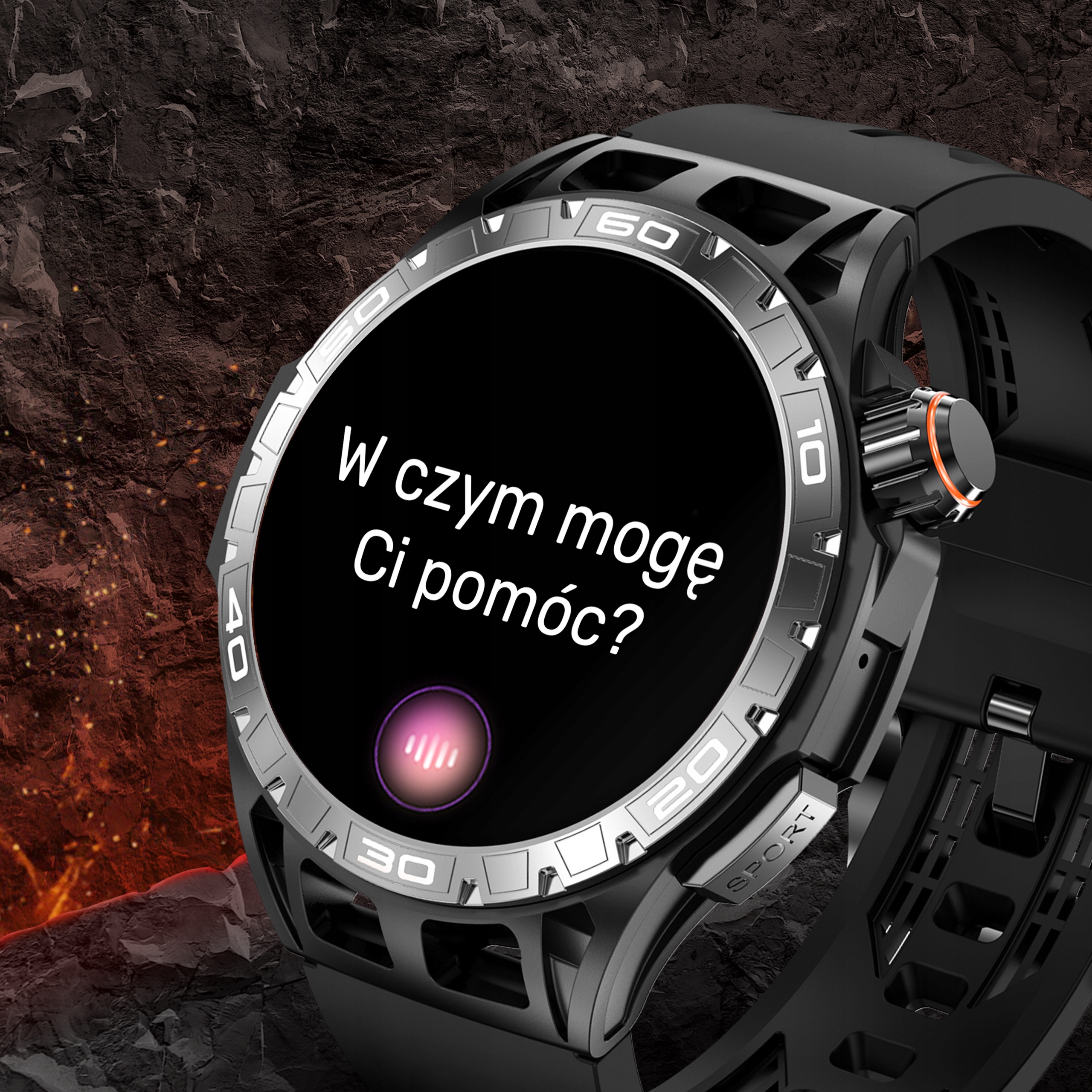SMARTWATCH ZEGAREK MENU MĘSKI ROZMOWY POLSKIE SPORT AMOLED SMART WATCH Rodzaj smartwatch