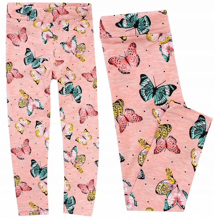 

Getry Legginsy Bawełna Motyle różowe 98 J168F