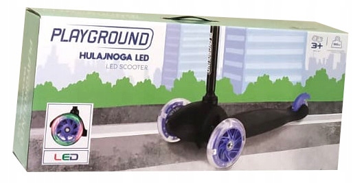 Hulajnoga Led Playground Składana Z Regulacją Kierownicy