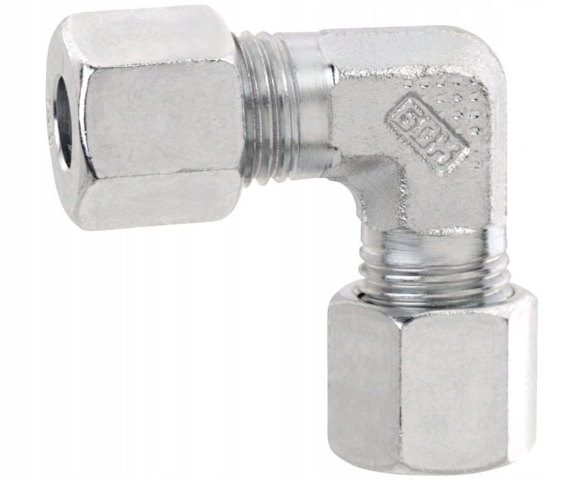 Złączka kątowa gazowa GOK 2 x RVS 10mm kolanko