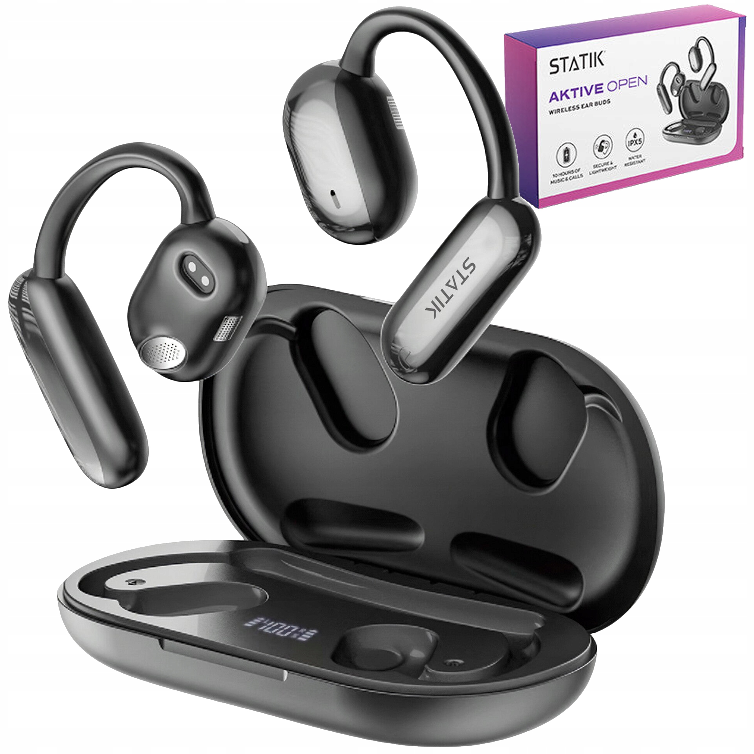 Statik Aktive Open Earbuds – Bezdrátová sluchátka do uší s Bluetooth